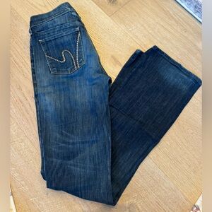 Citizens of Humanity Amber Stretch High Rise Bootcut Dark Wash Blue Jeans